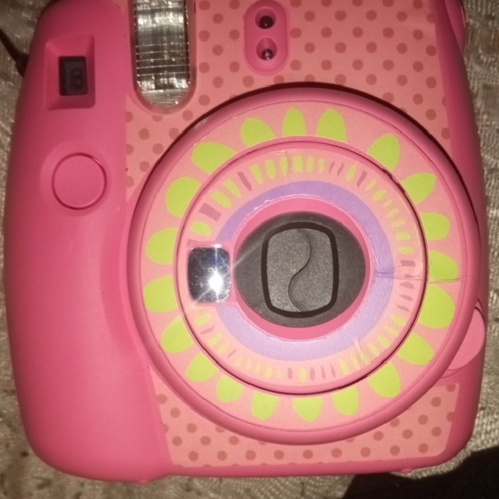 Pink Polka Dot Instant Camera